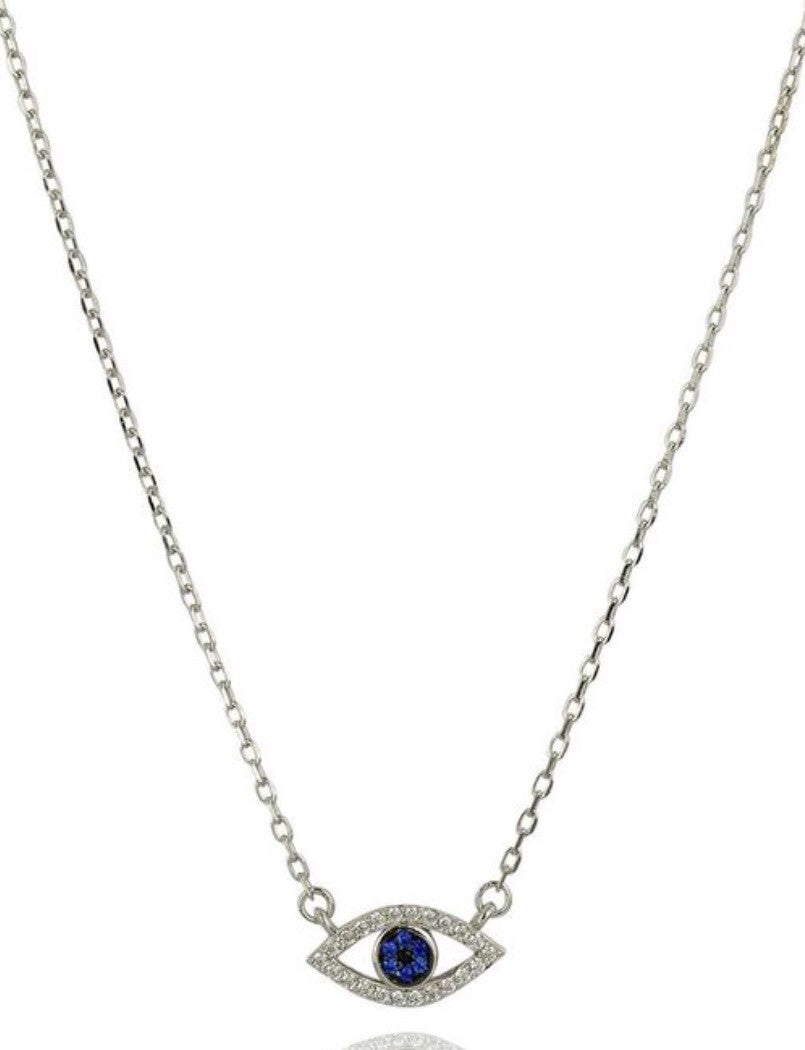 mini evil eye necklace