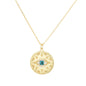 MEDUSA EVIL EYE GOLD NECKLACE