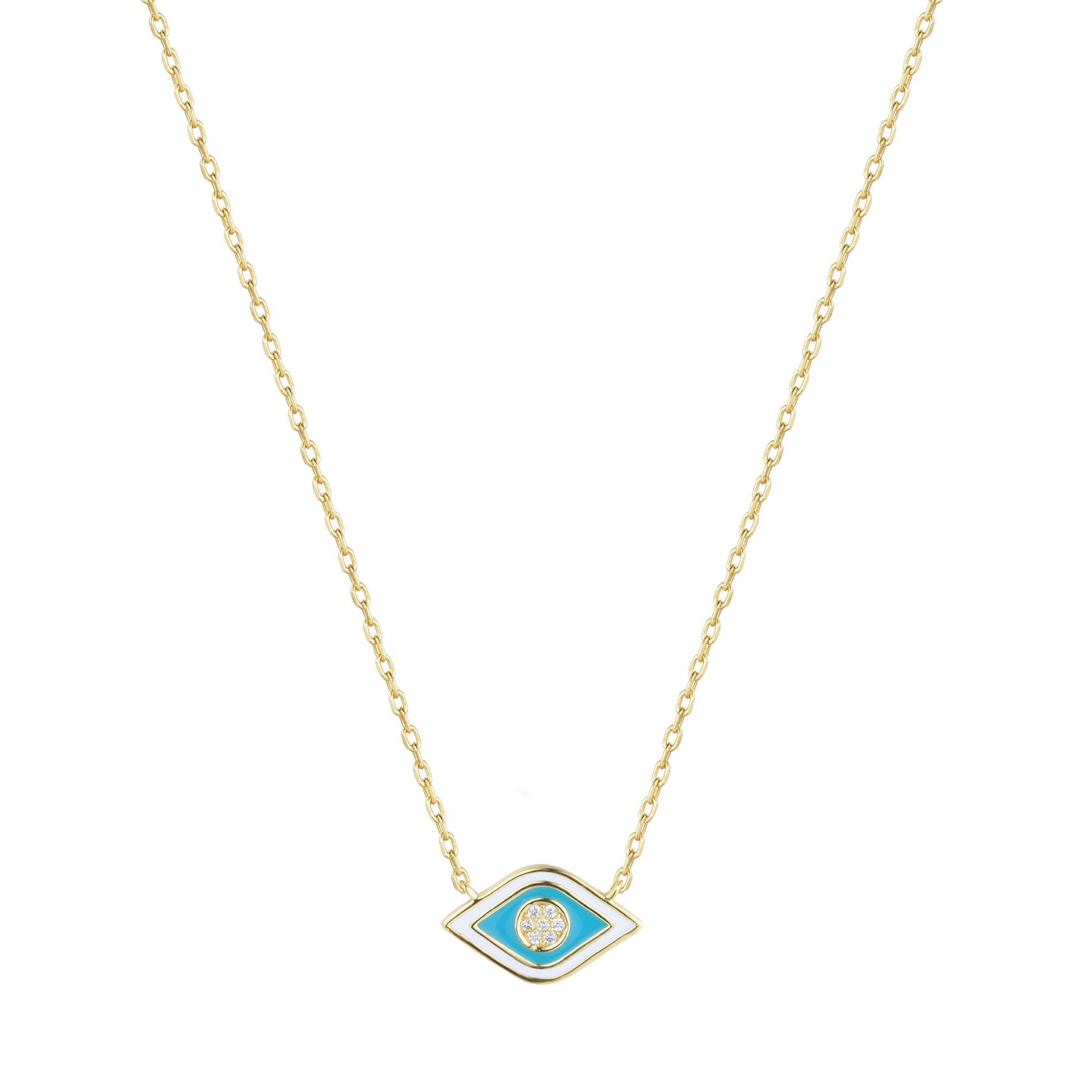 gold evil eye necklace 