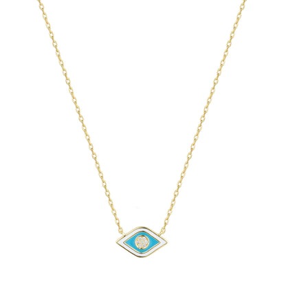 gold evil eye necklace 