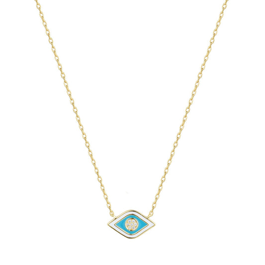gold evil eye necklace 