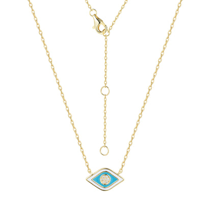 AVINA EVIL EYE GOLD NECKLACE