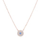 ALESSA MINI EVIL EYE ROSE GOLD NECKLACE