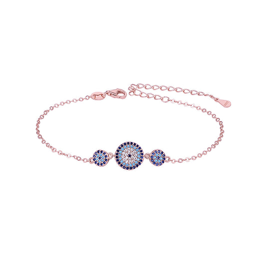 DAYANA EVIL EYE ROSE GOLD BRACELET