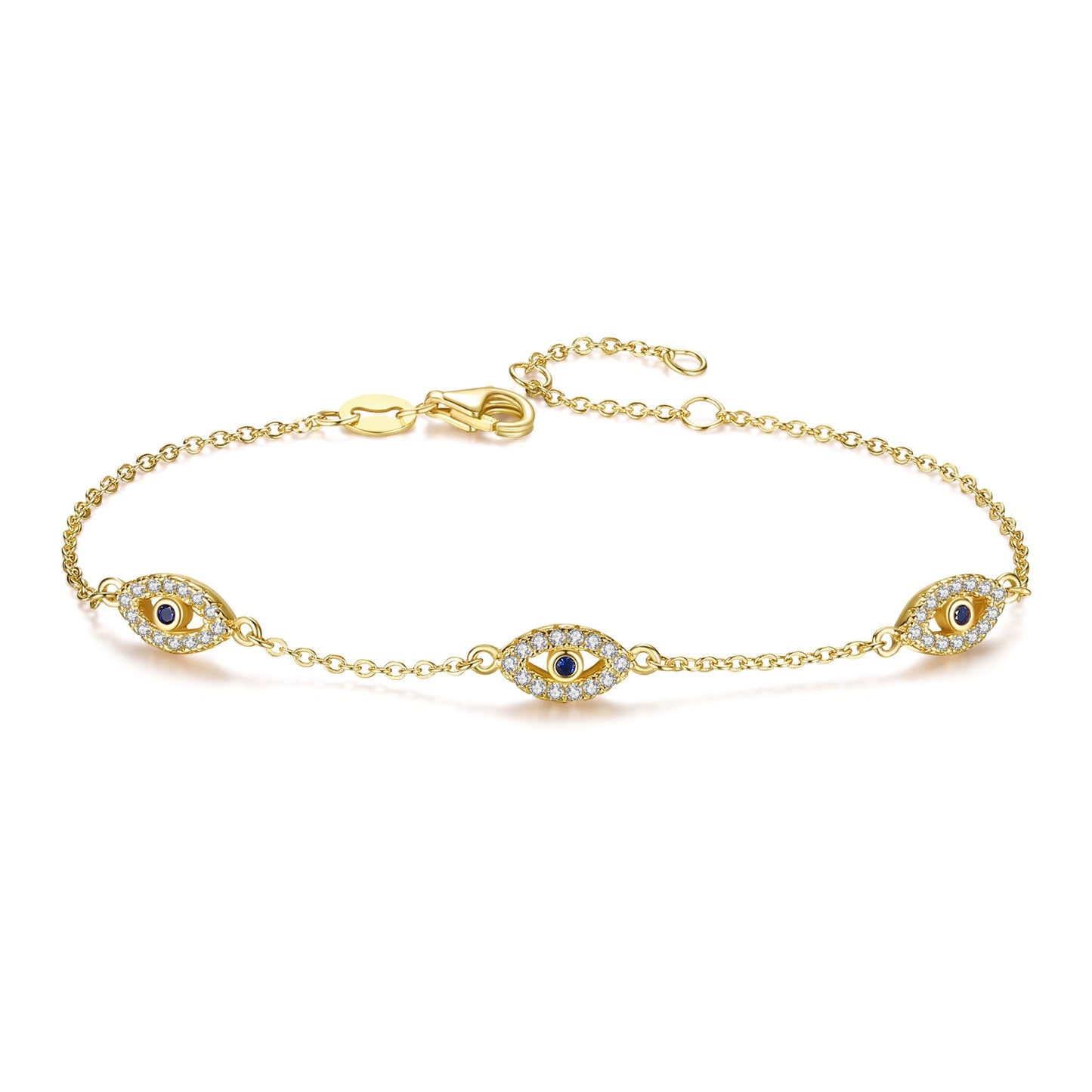 CHARLIZE EVIL EYE GOLD BRACELET