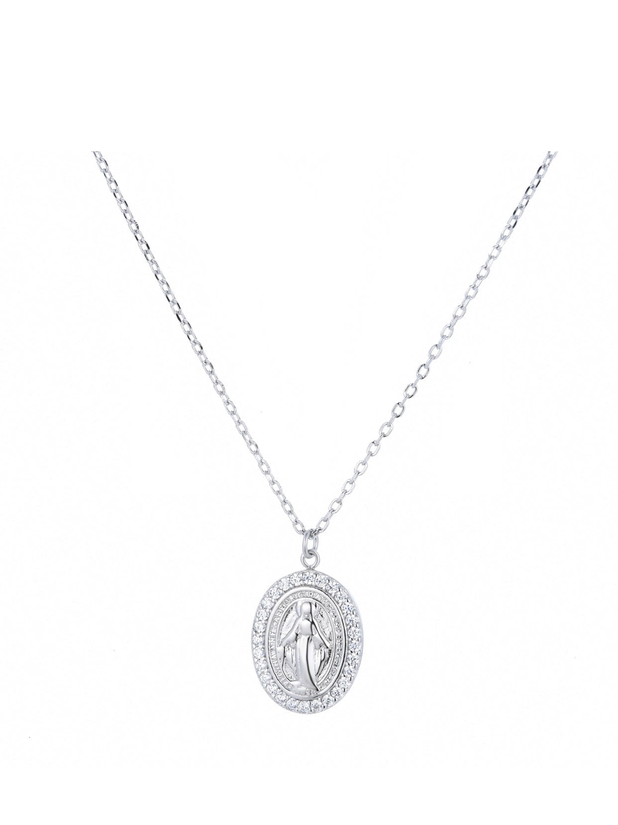 mary silver necklace 