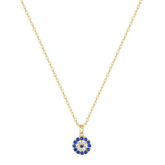 DAVINA EVIL EYE GOLD NECKLACE