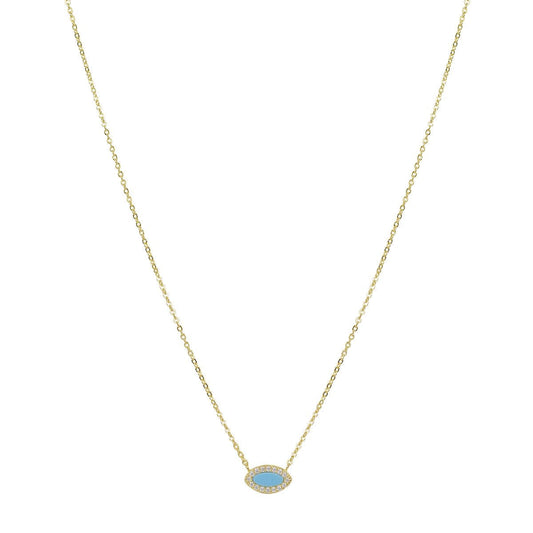 Kalani turquoise gold necklace