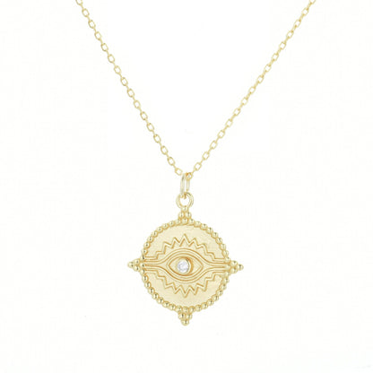 ARIANNA EVIL EYE GOLD NECKLACE