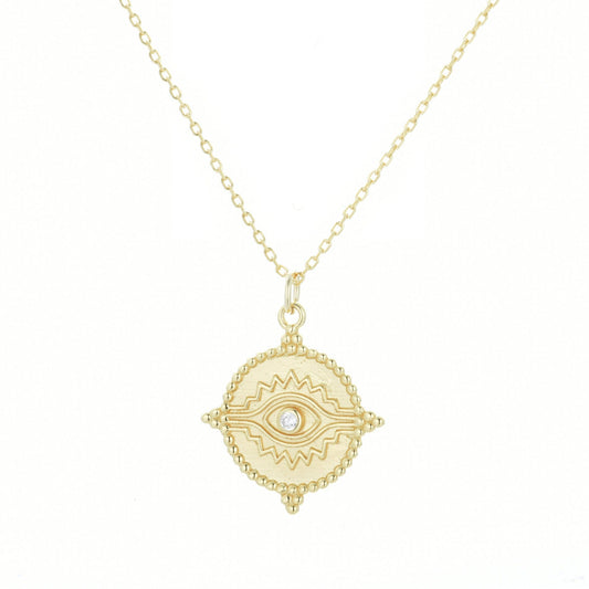 ARIANNA EVIL EYE GOLD NECKLACE