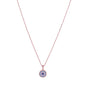 CRETE EVIL EYE ROSE GOLD NECKLACE