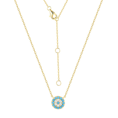 CIANA EVIL EYE GOLD NECKLACE