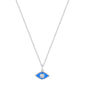 ALYSSA MINI EVIL EYE SILVER NECKLACE