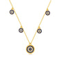 IVY EVIL EYE CHARM GOLD NECKLACE