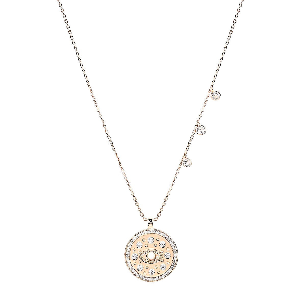 boho vintage evil eye necklace