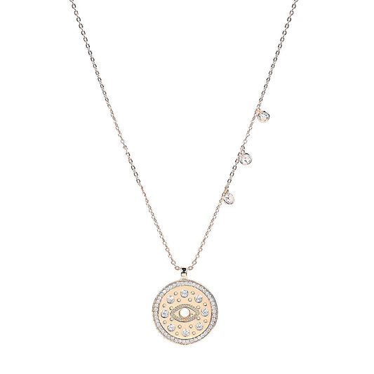 boho vintage evil eye necklace