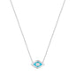 AVINA EVIL EYE SILVER NECKLACE