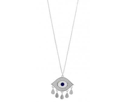 AURORA CRYSTAL EVIL EYE NECKLACE