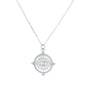 vintage evil eye silver necklace 