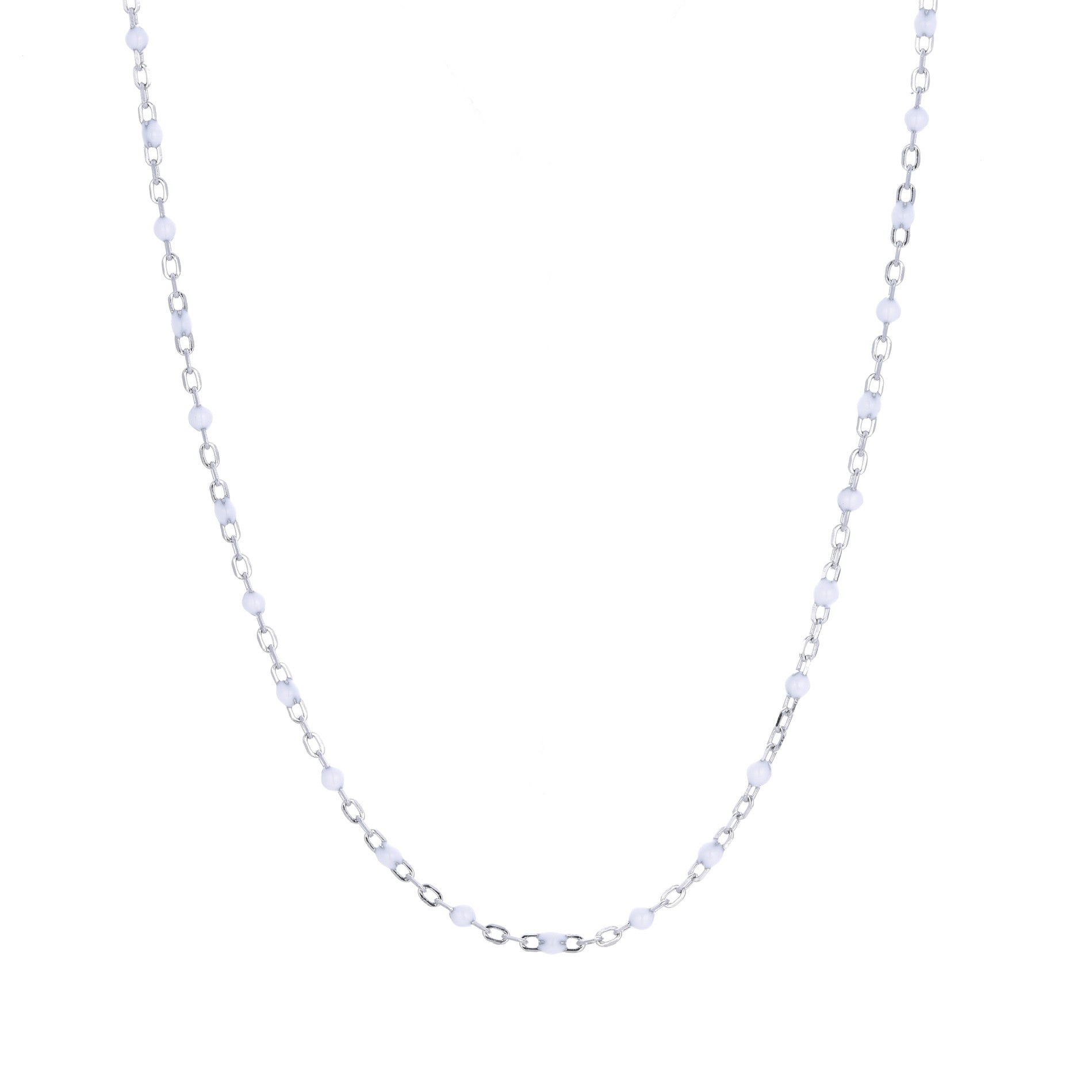 vintage alhambra clover silver necklace